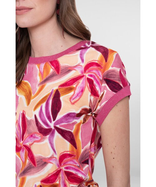 Geisha Geisha T-Shirt with Rib Jersey