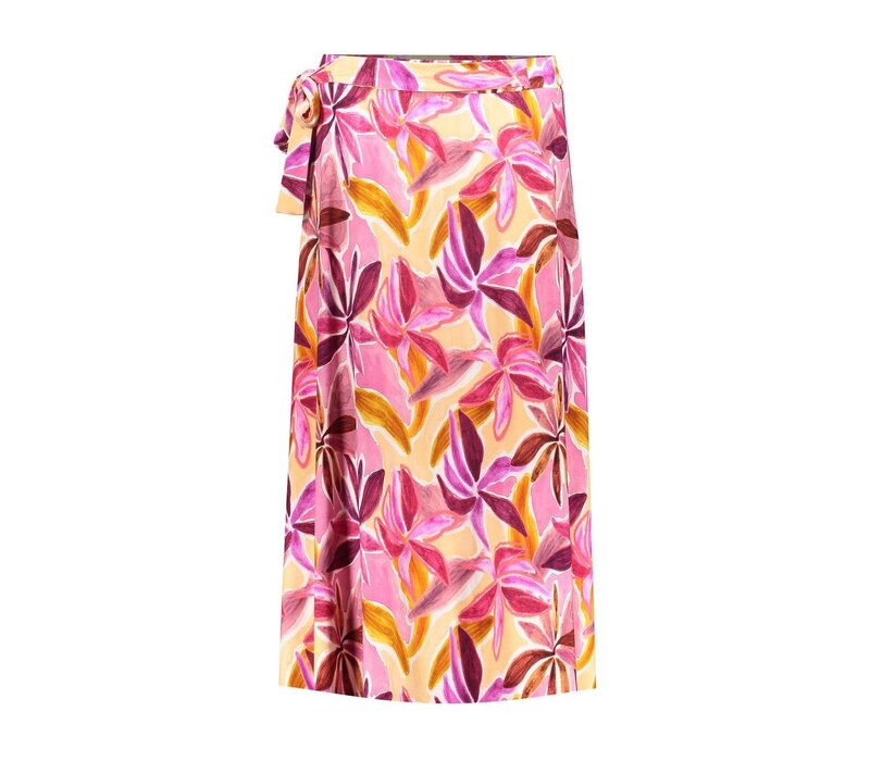 Geisha Skirt Long Jersey Purple Pink