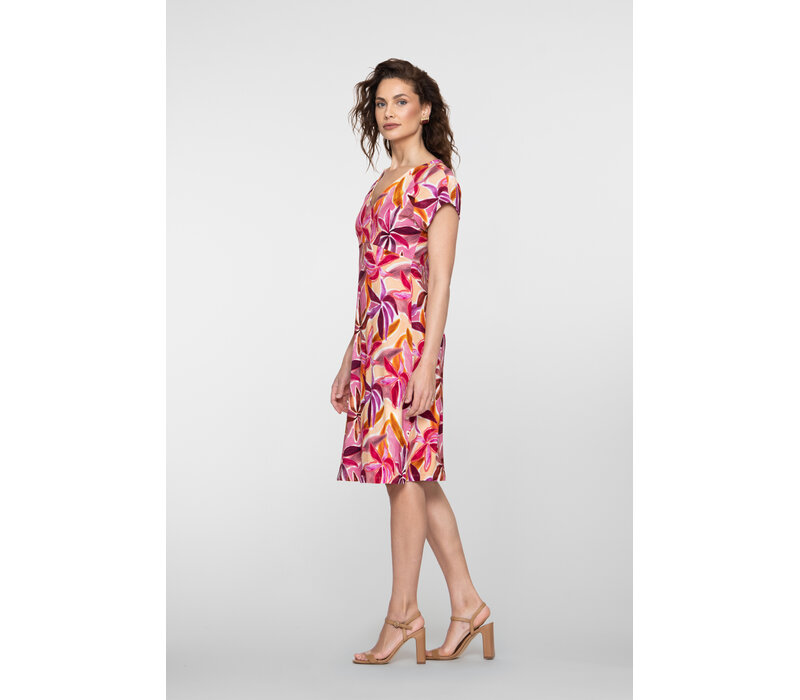 Geisha Dress V-Neck Short Jersey Purple Pink