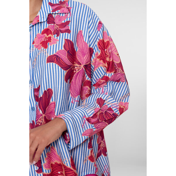 Geisha Blousestripe & print 