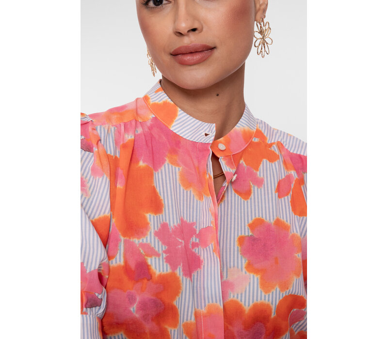 Geisha Blouse Orange Pink