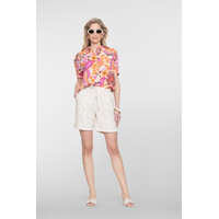 Geisha Blouse Orange Pink Sand