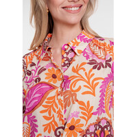 Geisha Blouse Orange Pink Sand
