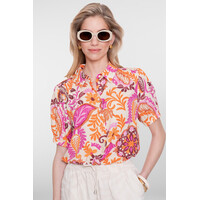 Geisha Blouse Orange Pink Sand