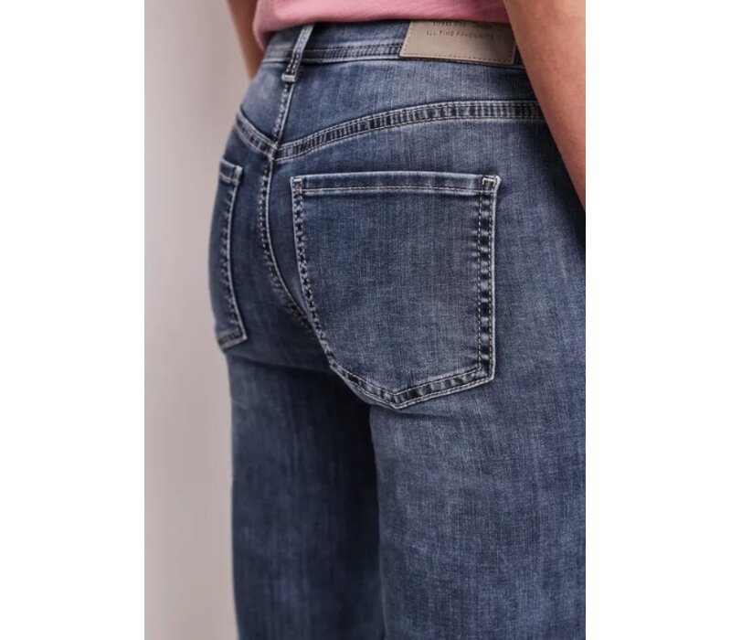 Street One Style Jane Mid Waist Authetic Dark Blue