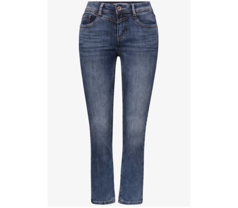 Street One Style Jane Mid Waist Authetic Dark Blue