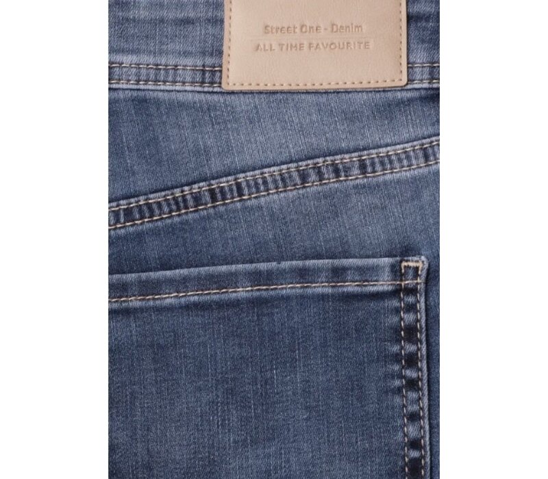 Street One Style Jane Mid Waist Authetic Dark Blue