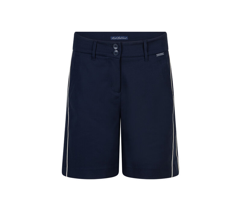 Red Button Ava Short & Piping Dark Blue