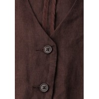 Street One Short Button Vest Espresso Brown