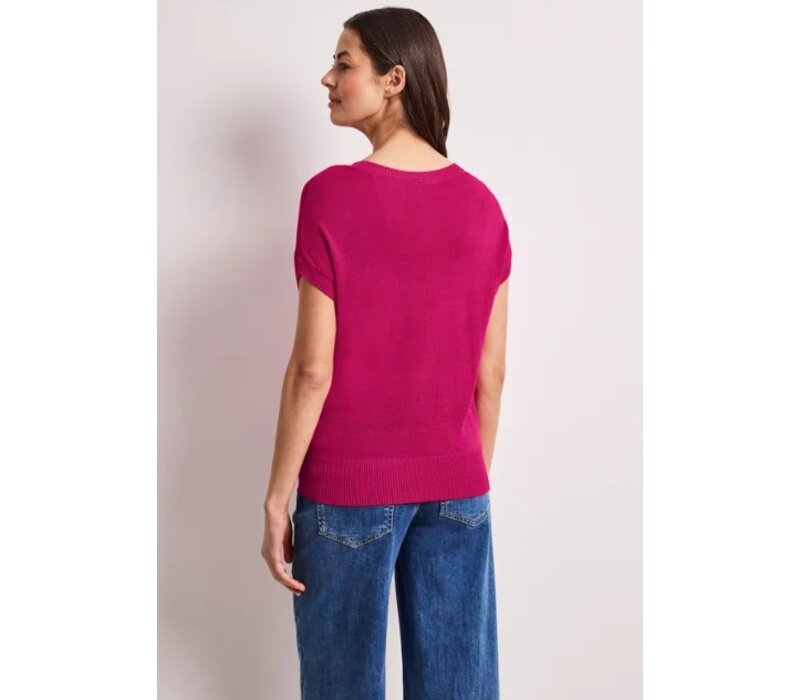 Street One Sleeveless Sweater U-Boat Magenta Dream