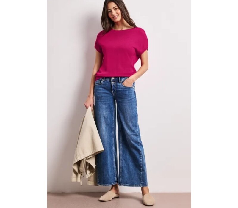 Street One Sleeveless Sweater U-Boat Magenta Dream