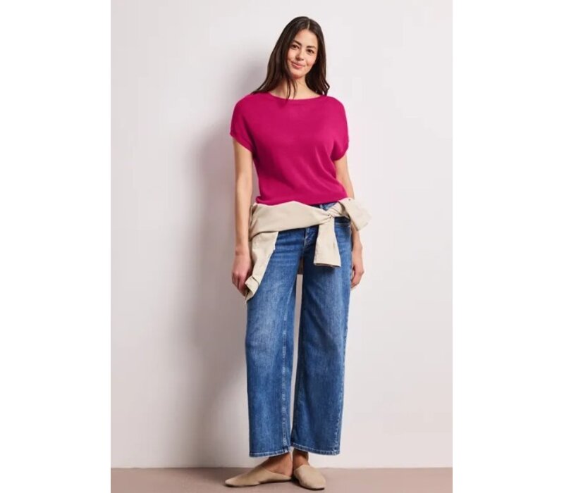 Street One Sleeveless Sweater U-Boat Magenta Dream