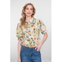 Geisha Blouse Sand Orange Green