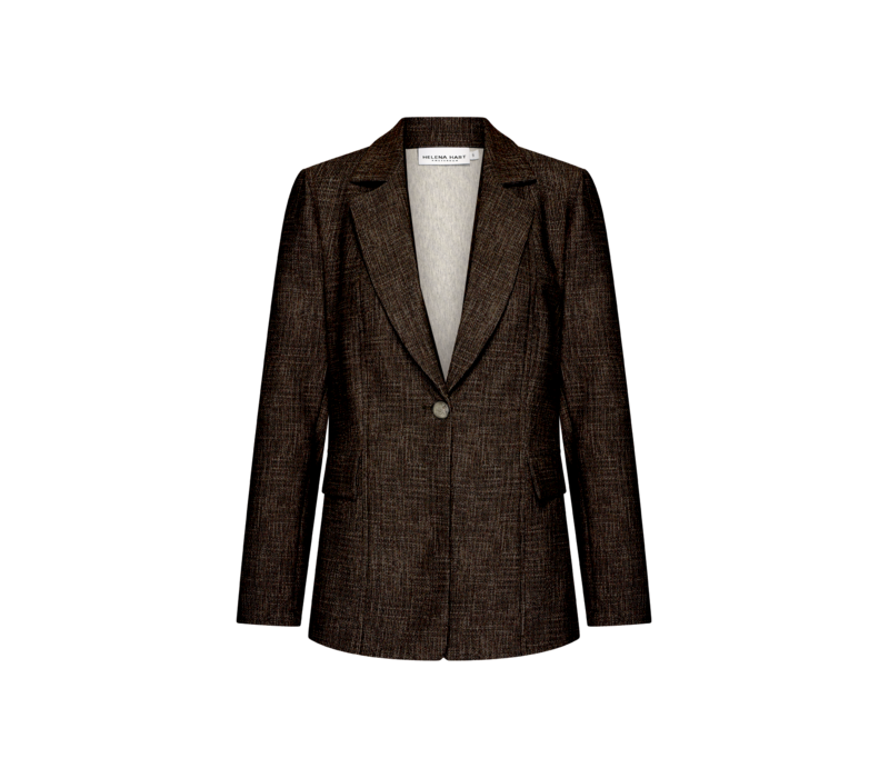 Helena Hart Blazer Tezza Lano Linnen Choco