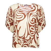 Geisha Top Bi-Color Ecru Tabacco