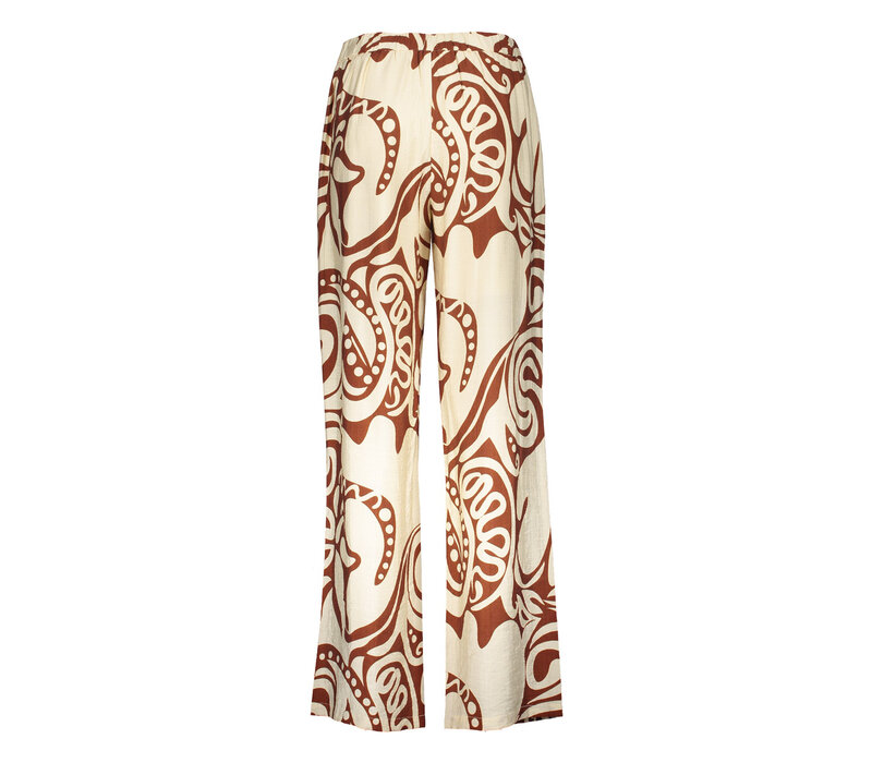 Geisha Pant Bi-Color Ecru Tabacco
