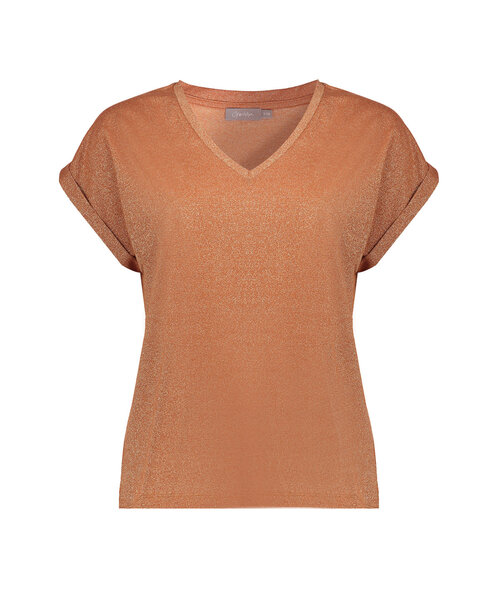 Geisha Geisha T-Shirt Lurex V-Neck