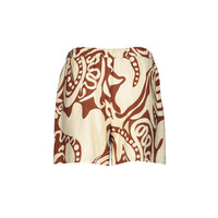 Geisha Short Bi-Color Ecru Tabacco