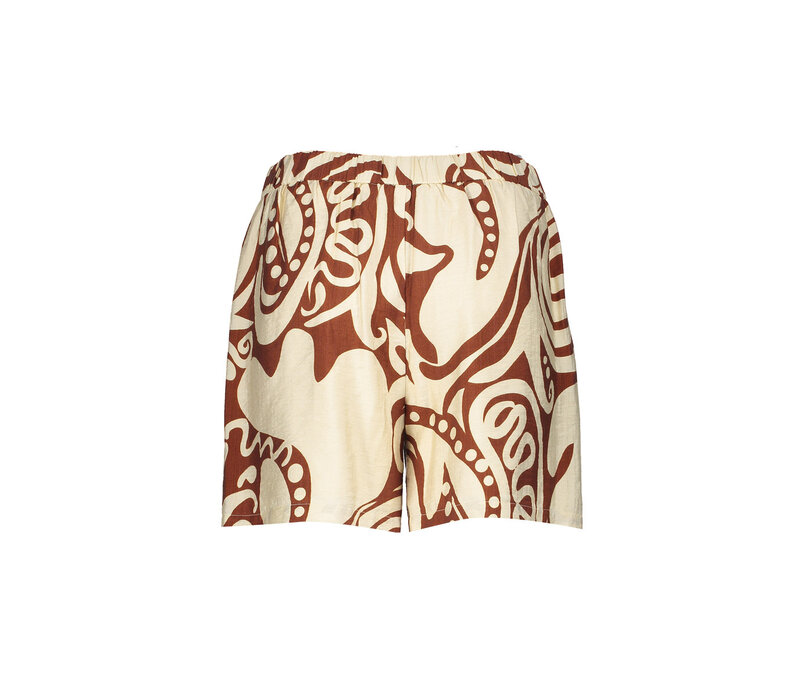 Geisha Short Bi-Color Ecru Tabacco