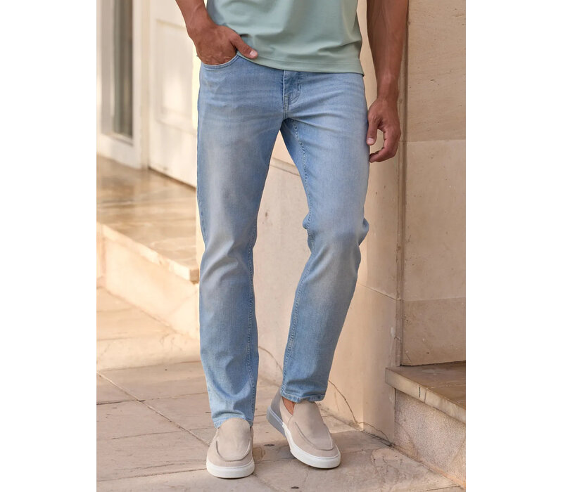 Lerros Conlin Slimfit Jeans Light Blue Used Wash