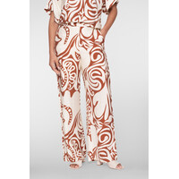 Geisha Pant Bi-Color Ecru Tabacco