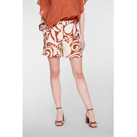 Geisha Short Bi-Color Ecru Tabacco
