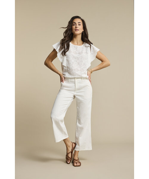 Red Button Red Button Top Ajour Ruffle Sleeve