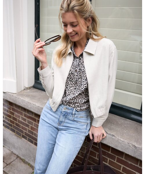 Red Button Red Button Bomber Jacket Linenlook