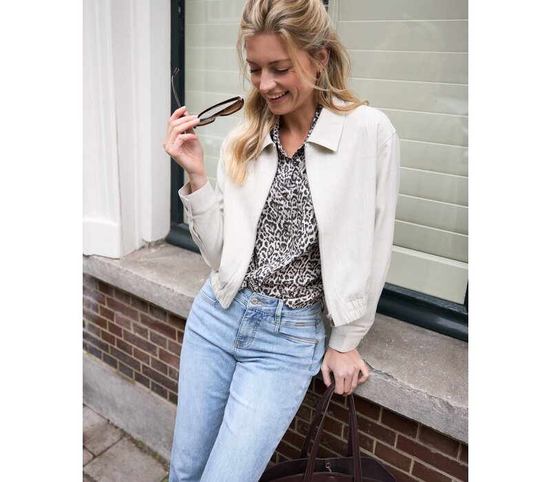 Red Button Bomber Jacket Linenlook Kit