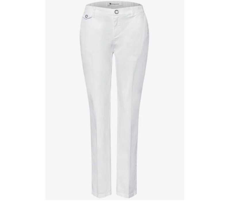 Street One Chino Peach Twill Off White