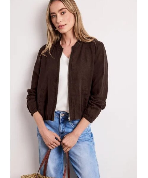 StreetOne Street One Linen Bomber Jacket