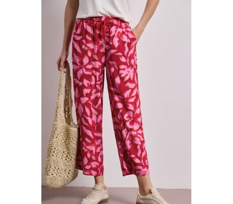 Street One Emee Wide Leg High Waist Salsa Red