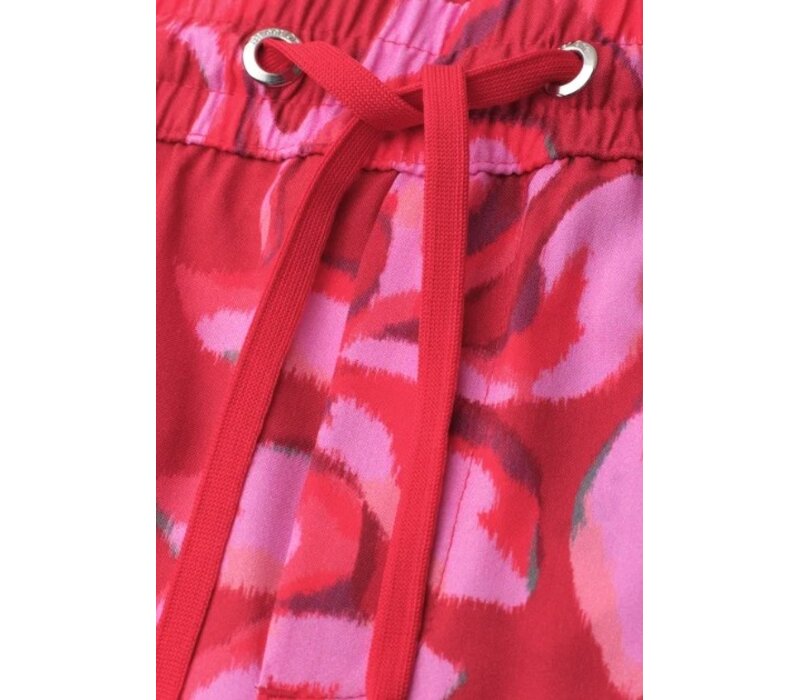 Street One Emee Wide Leg High Waist Salsa Red