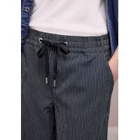 Street One Emee Stripe Crash Wide Leg HW Deep Blue