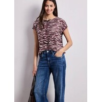 Street One Printed Mat Mix Shirt Minimal Rose