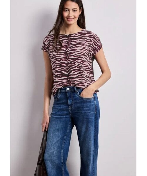 StreetOne Street One Printed Mat Mix Shirt