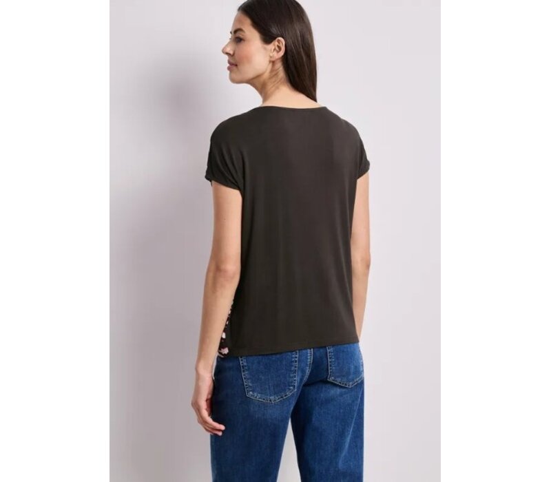 Street One Printed Mat Mix Shirt Minimal Rose