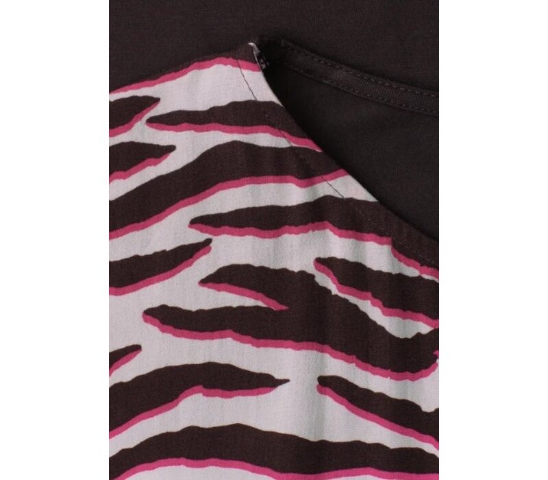 Street One Printed Mat Mix Shirt Minimal Rose