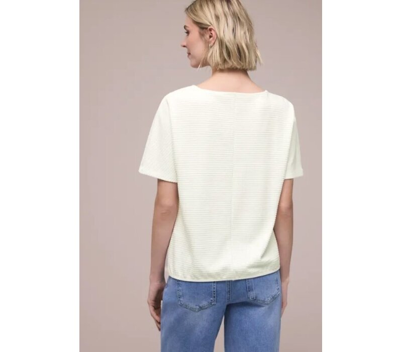 Street One Structure Shirt Off White