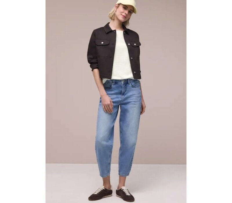 Street One Structure Shirt Off White