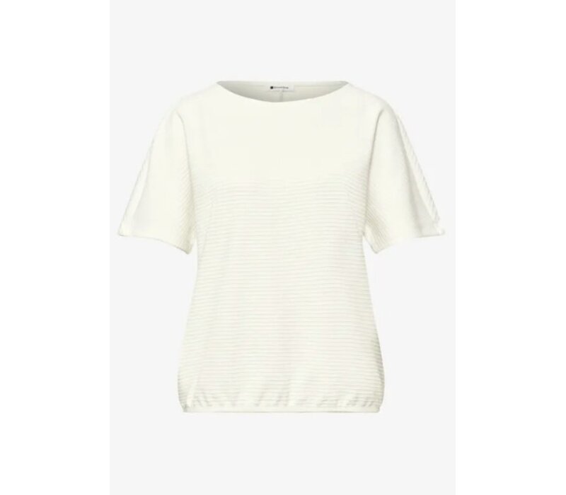 Street One Structure Shirt Off White