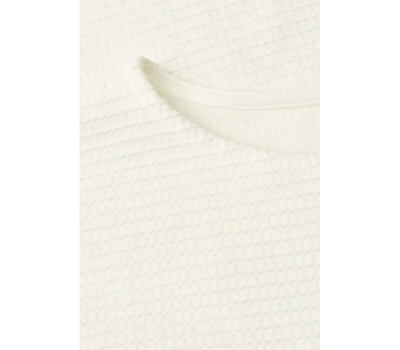 Street One Structure Shirt Off White