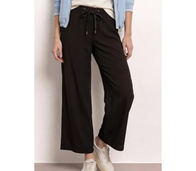 Street One Emee Wide Leg High Waist Black