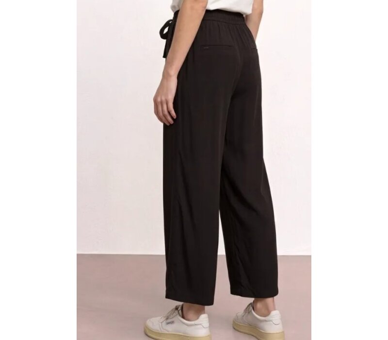Street One Emee Wide Leg High Waist Black