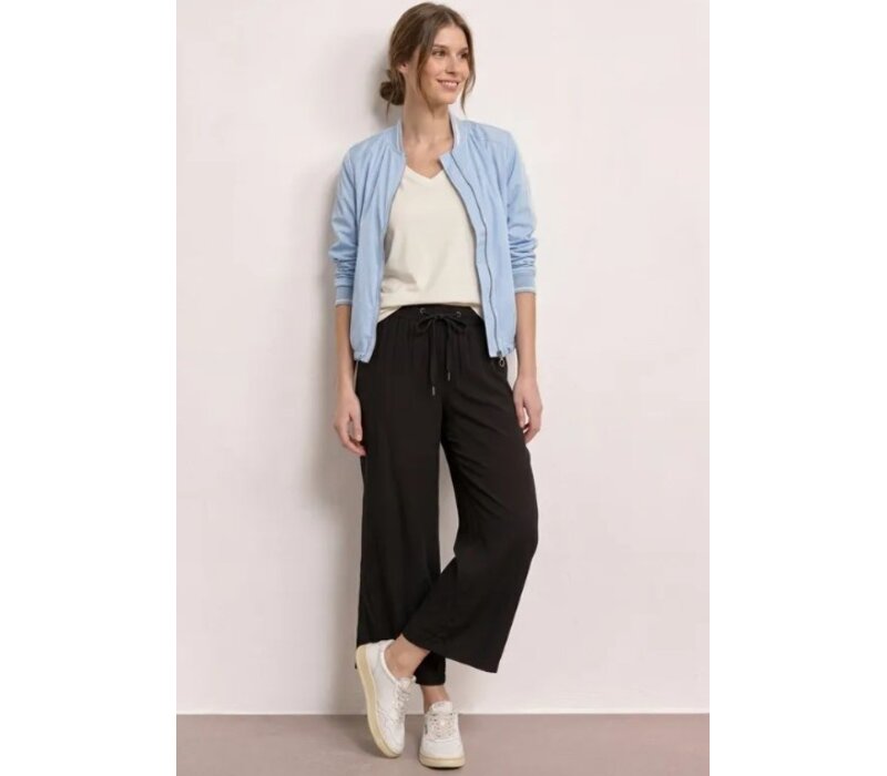 Street One Emee Wide Leg High Waist Black
