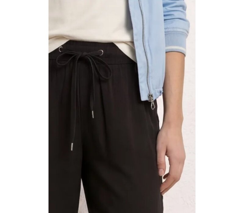 Street One Emee Wide Leg High Waist Black