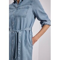Street One Washed Shirt Dress Light Blue Soft Wash