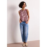 Street One Printed Jersey Top Minimal Rose