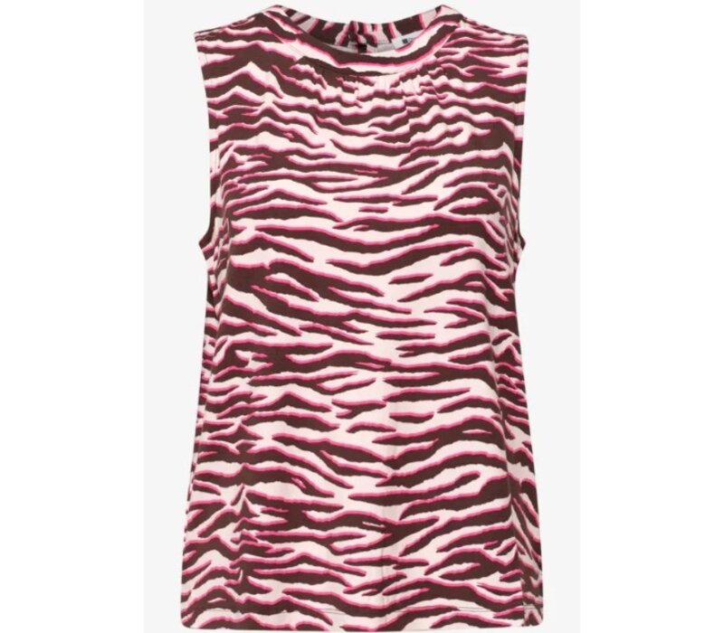 Street One Printed Jersey Top Minimal Rose