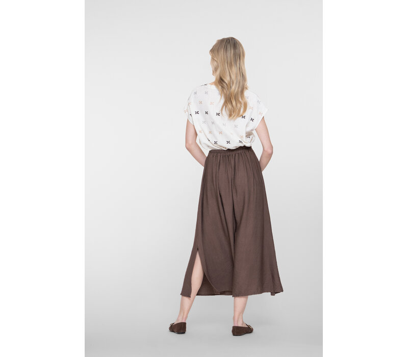 Geisha Skirt Long Solid Brown